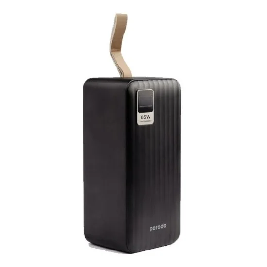Porodo Compact Power Bank 50000mAh PD 65W - Black